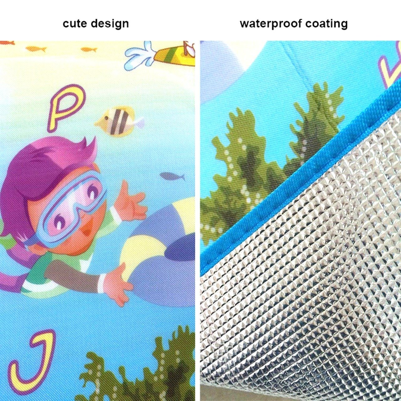 1200 Waterproof Single Side Baby Play Crawl Floor Mat for Kids Picnic School Home (Size 180 x 115) 1200 Waterproof Single Side Baby Play Crawl Floor Mat for Kids Picnic School Home (Size 180 x 115)